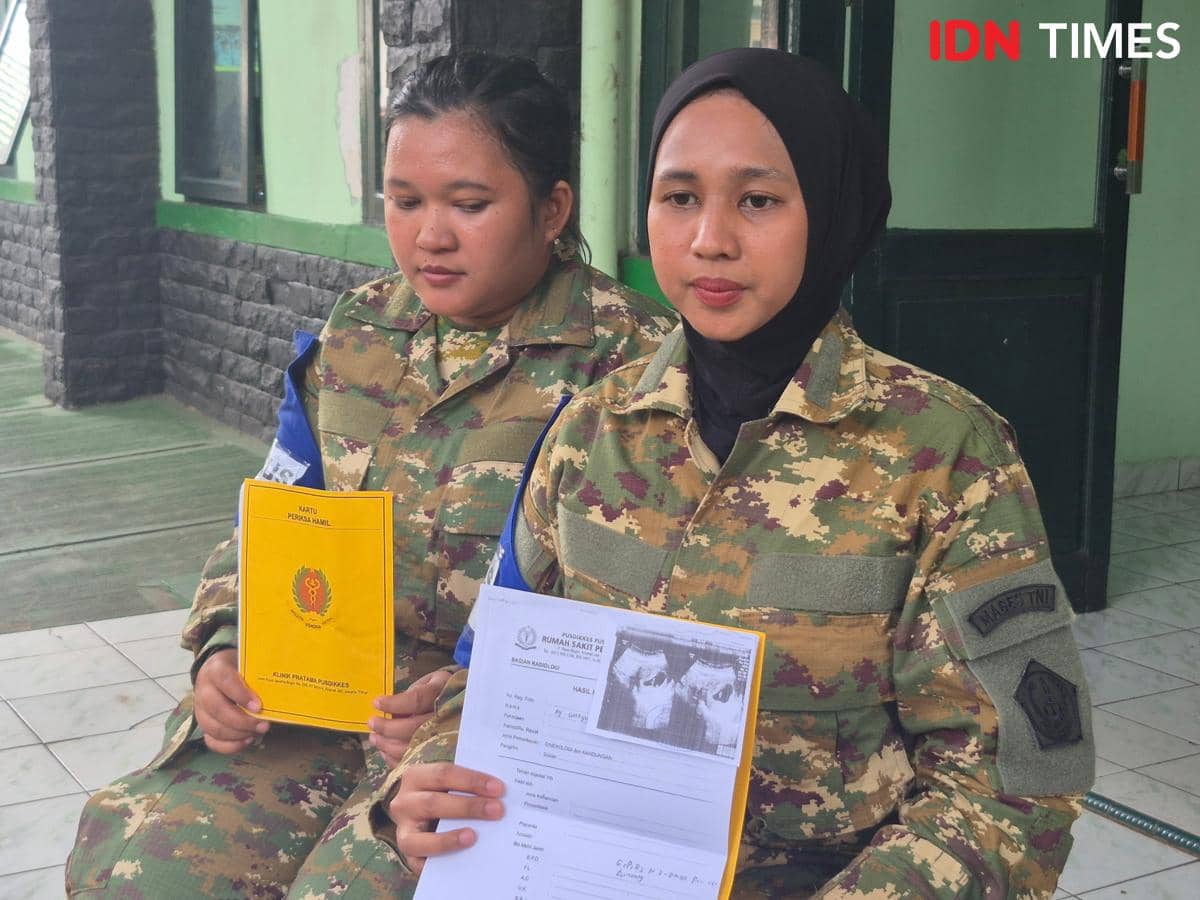Cerita Dua Ibu Hamil Bertahan Ikut Pembekalan Bela Negara Kopdes
