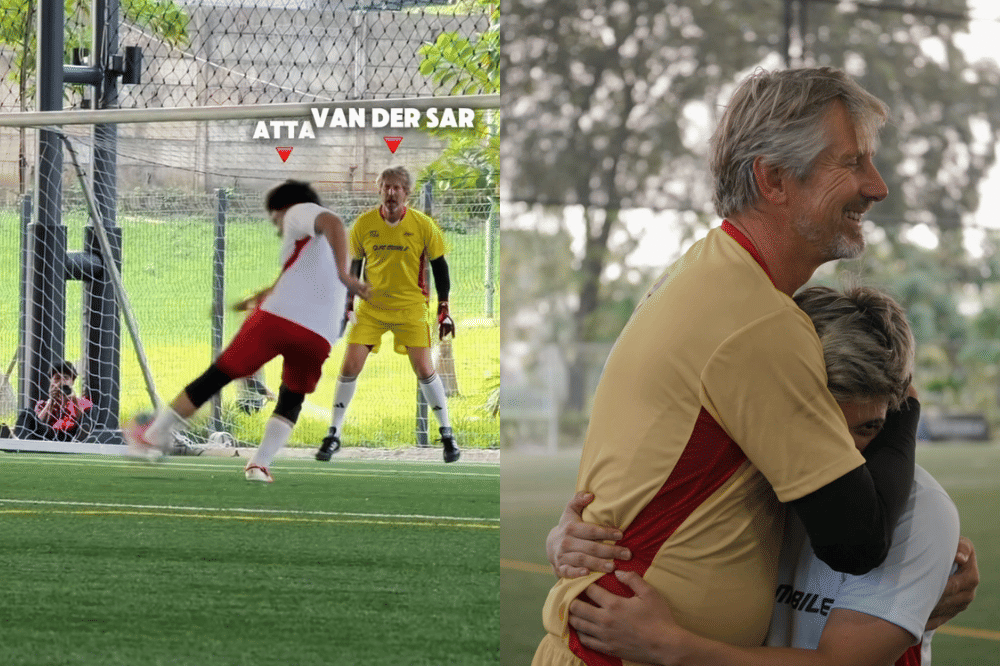 Momen Langka, Atta Halilintar Main Bola bareng Edwin van der Sar