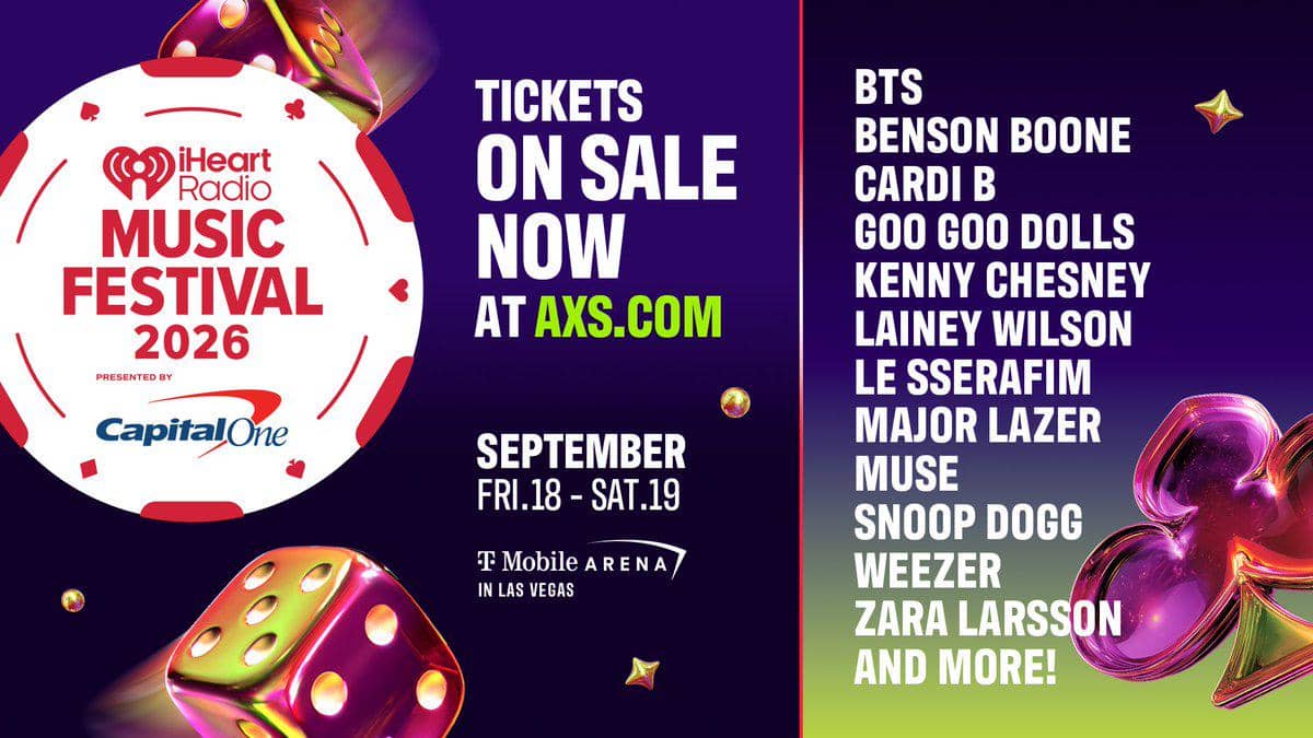 lineup di iHeartRadio Music Festival 2026