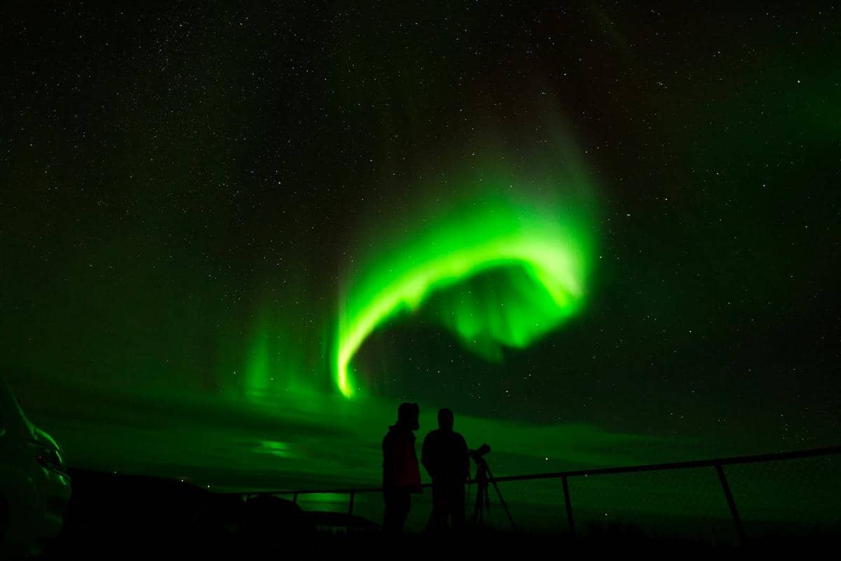 Potret menyaksikan aurora di Norwegia
