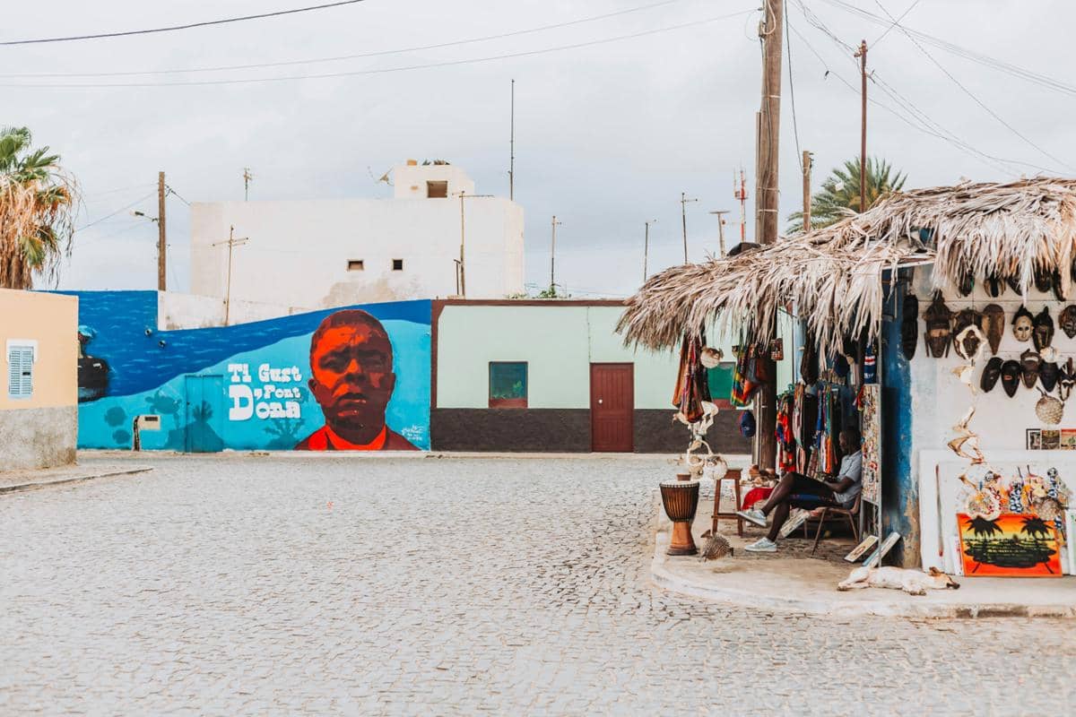 ilustrasi kawasan pemukiman di Cape Verde