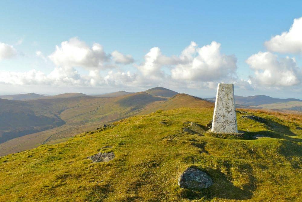 Lanskap Gunung Snaefell di Isle of Man
