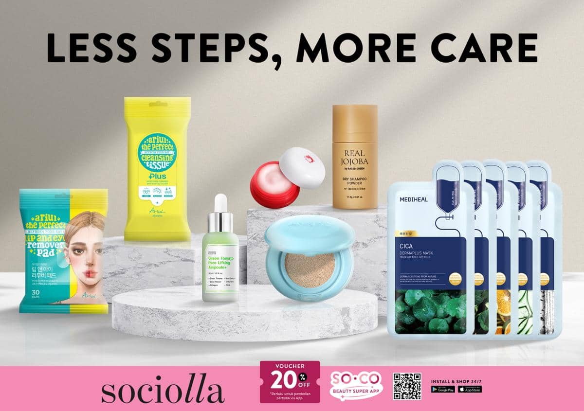 Tren Skinimalism, Sociolla Hadirkan Konsep Less Steps, More Care