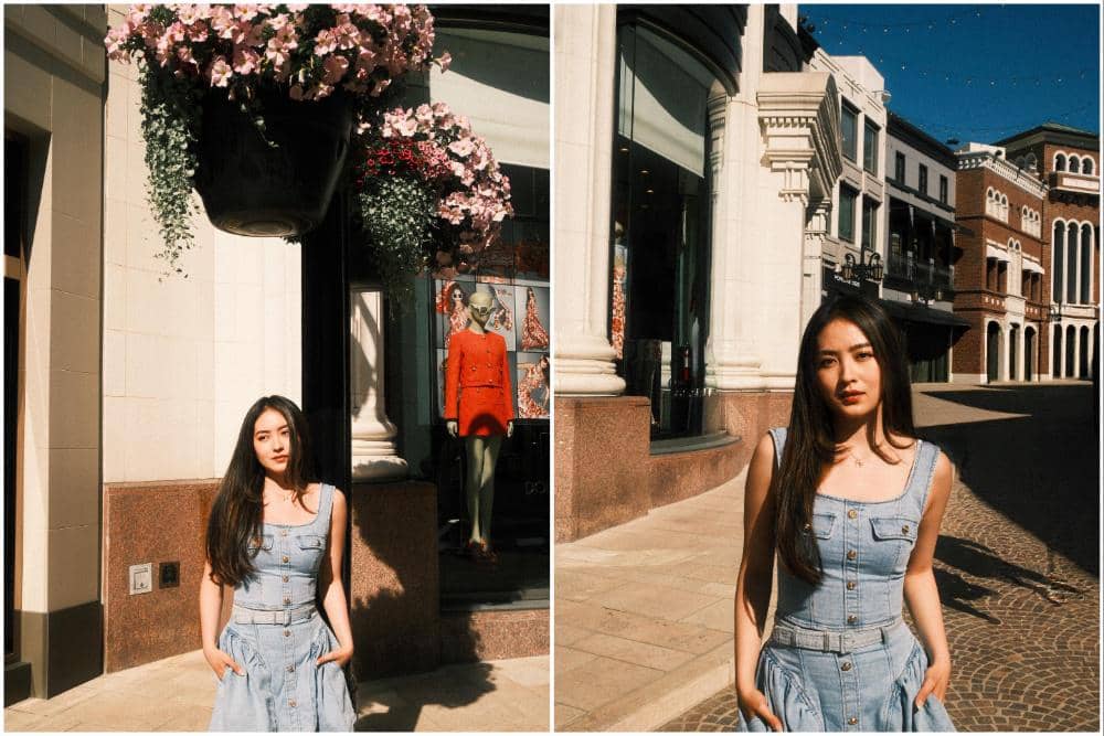 8 Potret Natasha Wilona Jalan-jalan di Rodeo Drive, Beverly Hills!