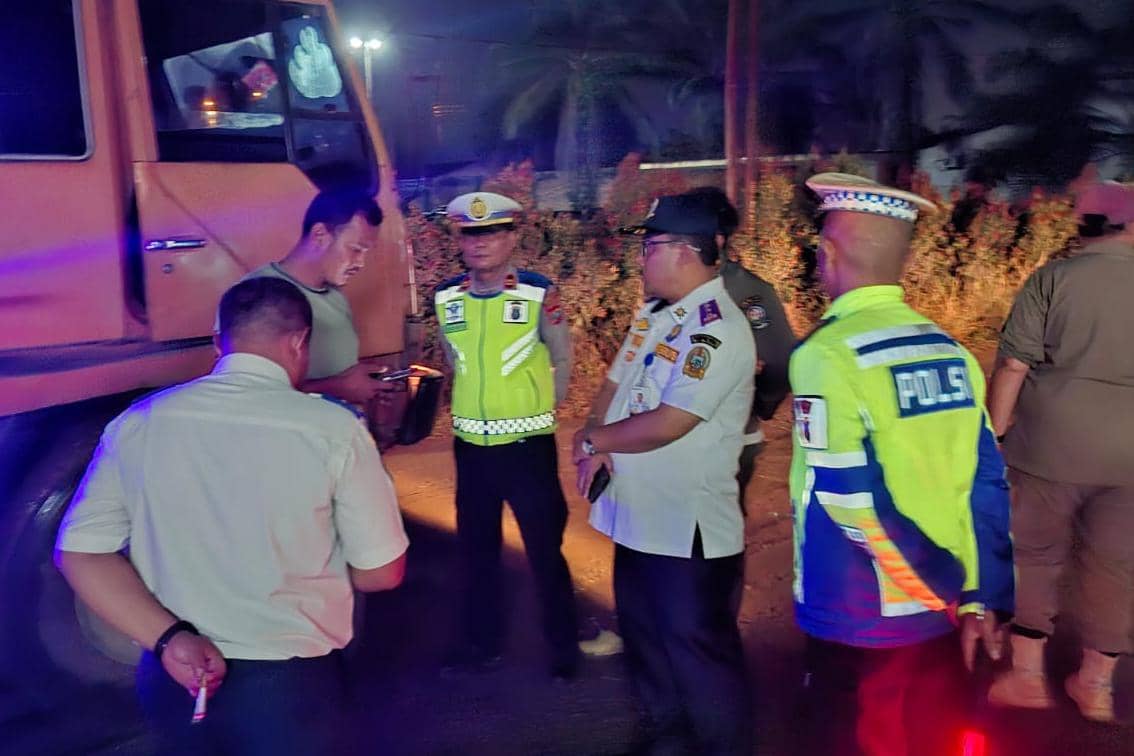 Pemprov Sumut Razia Truk ODOL di Ruas Jalan Galang