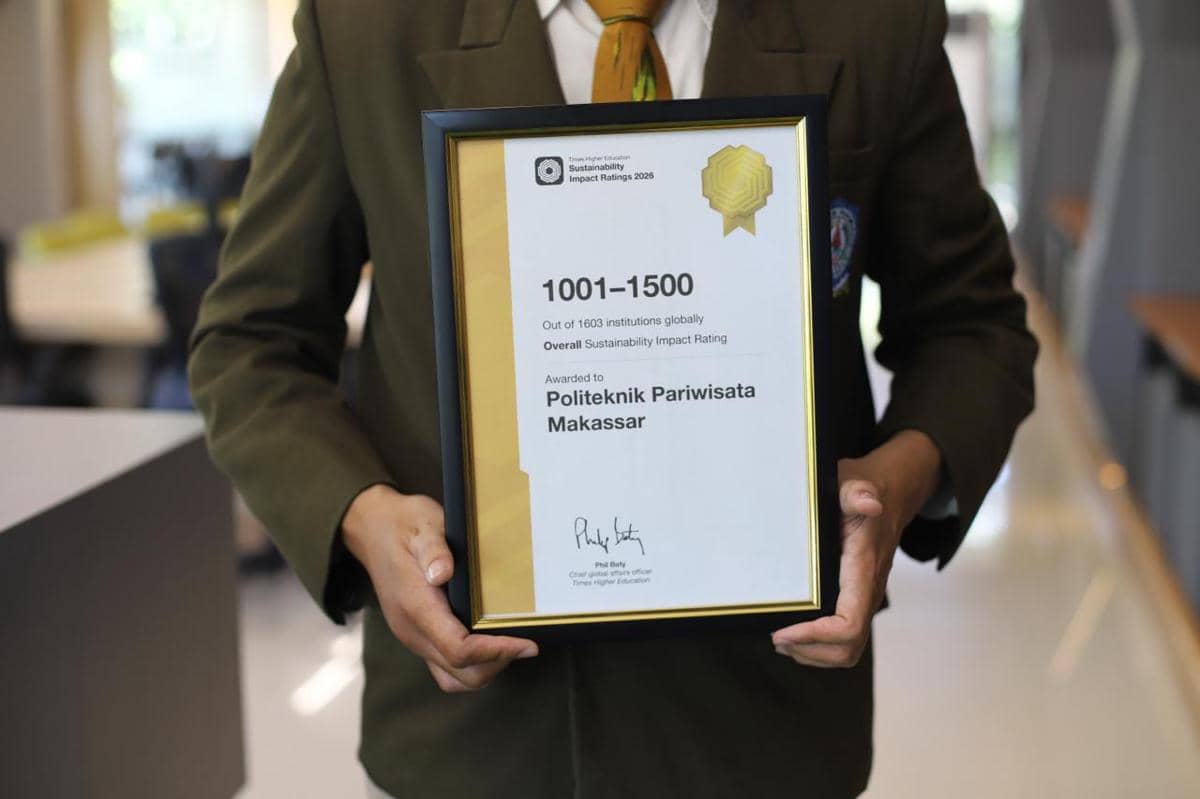 Poltekpar Makassar Tembus Ranking Global Kampus Berkelanjutan