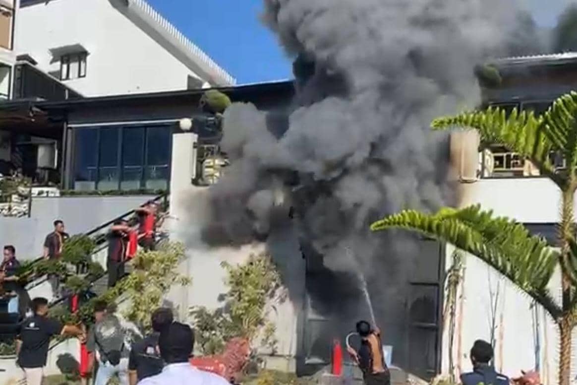 Hotel Grand HAP Kintamani di Telaga Sarangan Magetan Terbakar