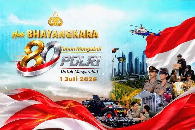 Twibbon HUT Bhayangkara ke-80 untuk Media Sosial, Keren dan Gratis!