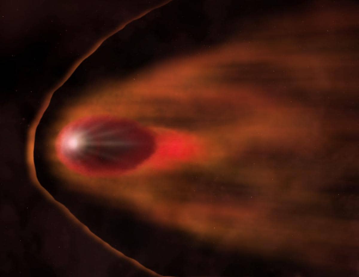 ilustrasi fenomena astronomi tikus kosmik di galaksi