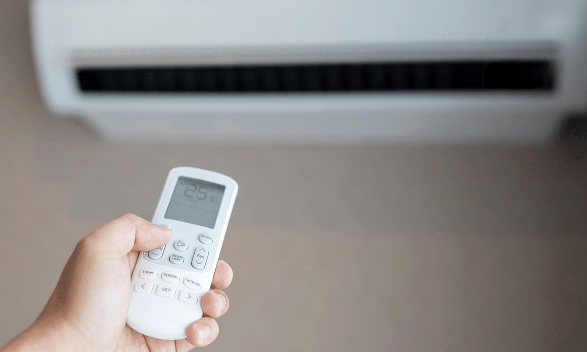 Ilustrasi remote AC (Air Conditioner).