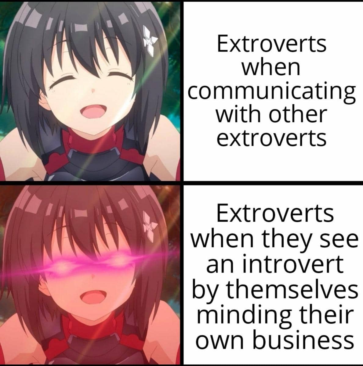 meme anime tentang momen horor