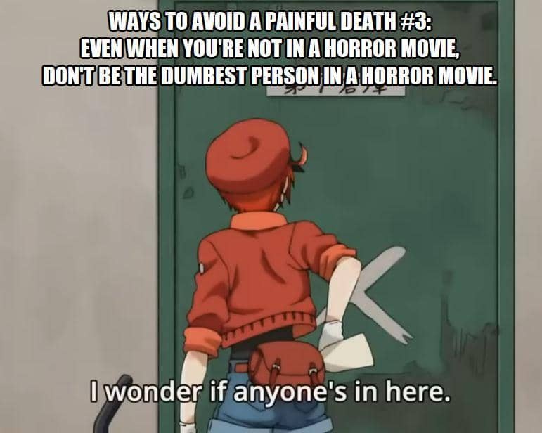 meme anime tentang momen horor