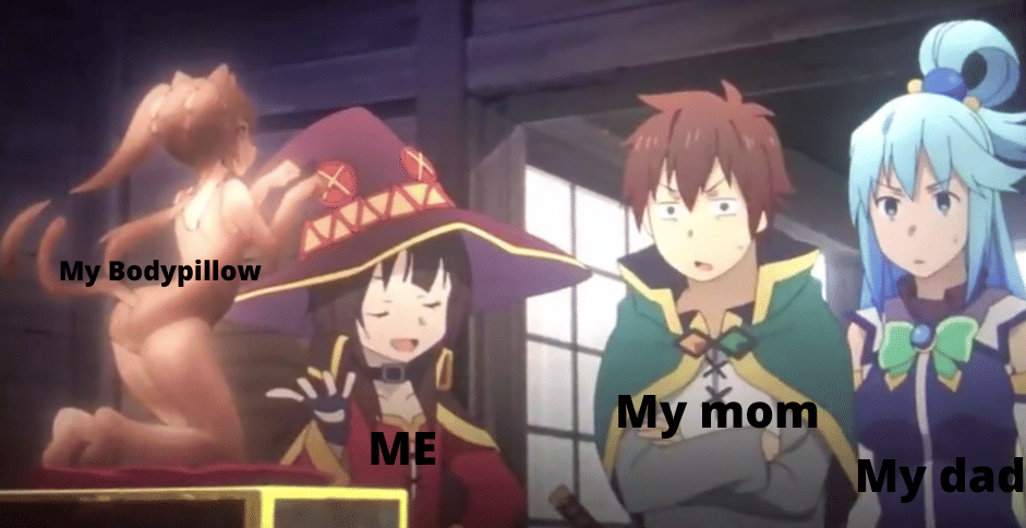 meme anime tentang orangtua bangga