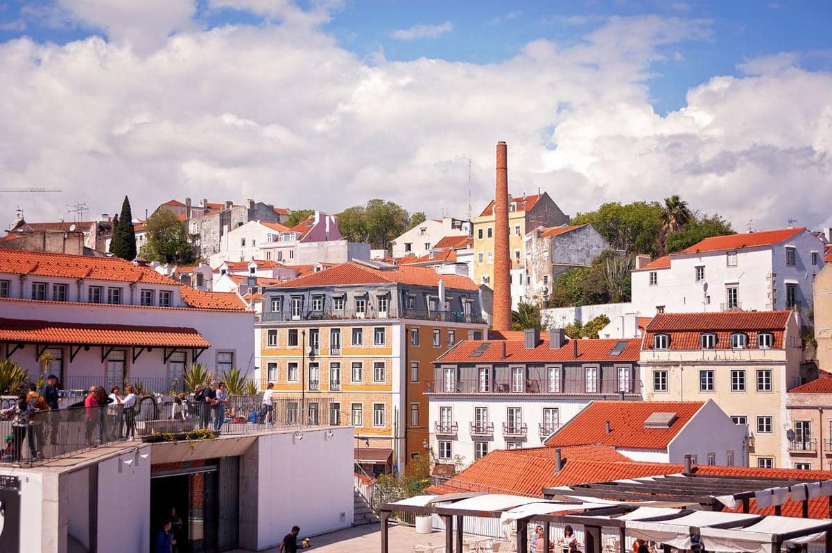ilustrasi Lisbon, Portugal, Eropa