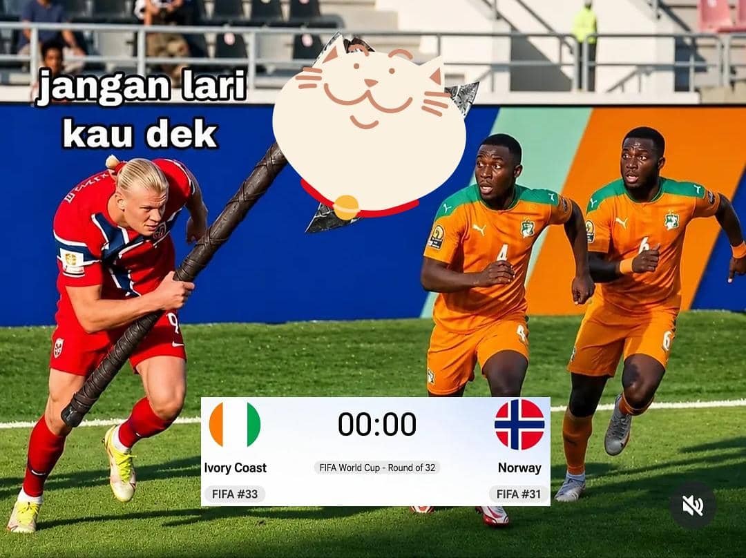 8 Meme Gaya Lari Erling Haaland yang Viral, Disebut Viking Run?