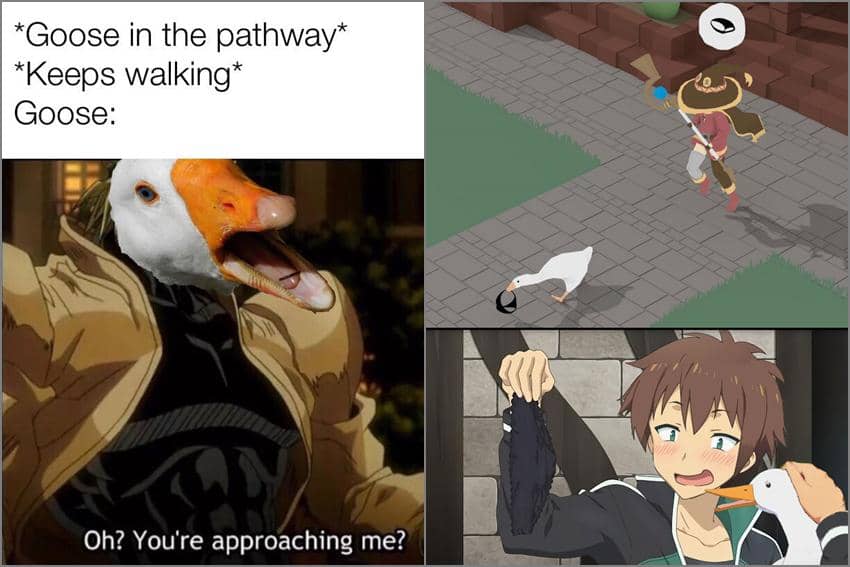 8 Meme Anime tentang Soang, Diajarin Kazuma Nyuri Celana Dalam?
