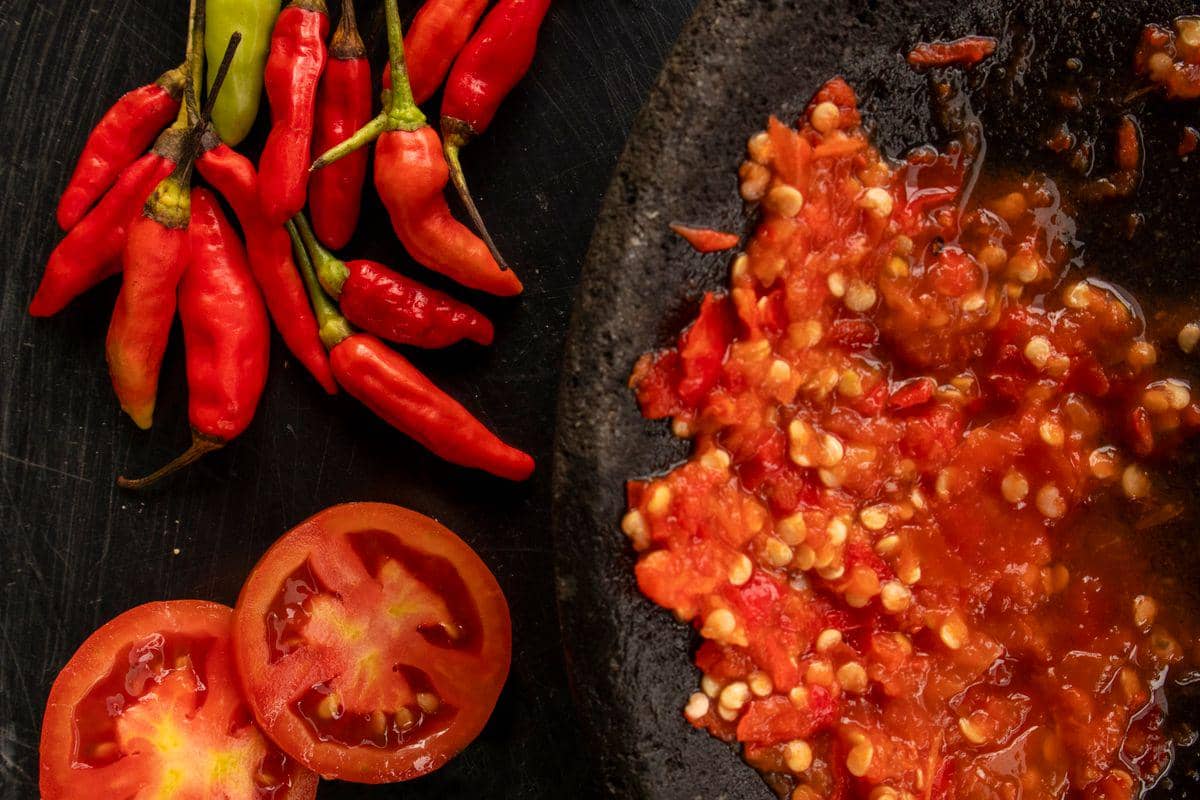 ilustrasi sambal rampai Lampung