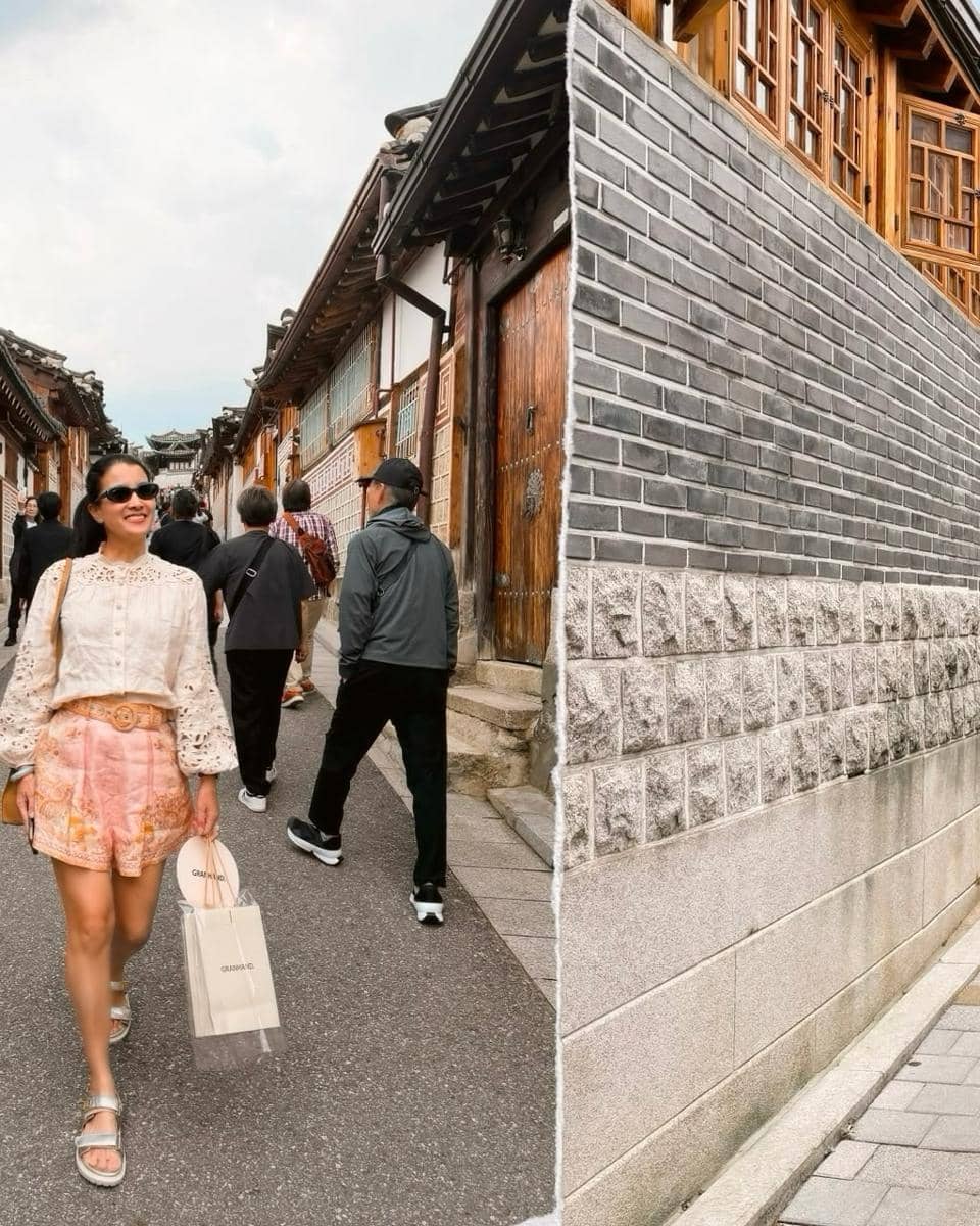 Marcella Zalianty jalan-jalan di Bukchon Hanok Village