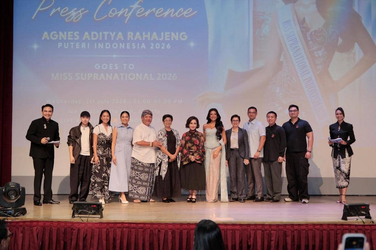 Konferensi pers Puteri Indonesia menuju Miss Supranational 2026