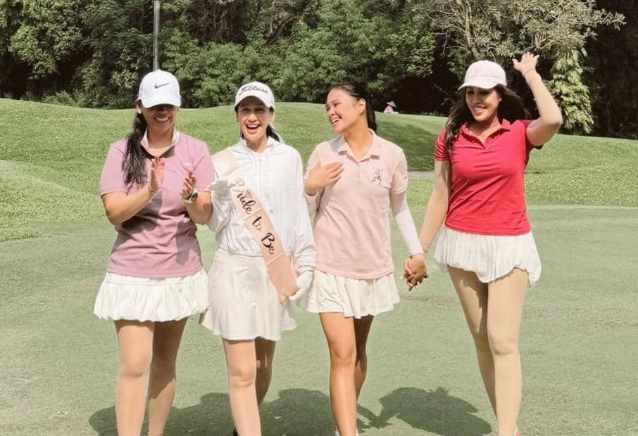 7 Potret Bridal Party Dea Annisa Jelang Menikah, di Lapangan Golf!