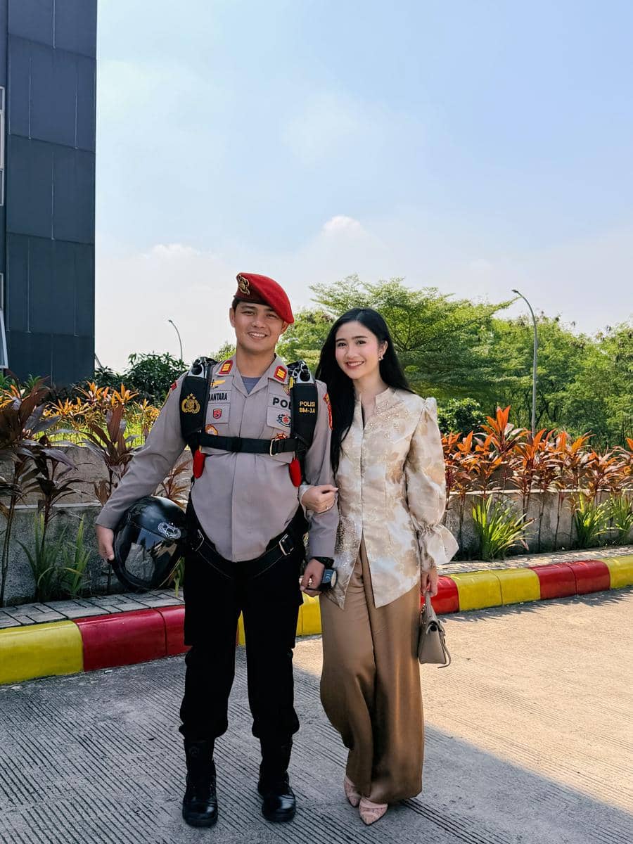 Gaya Febby Rastanty di Perayaan HUT Polri ke-80 (threads.com/@febbyrastanty)