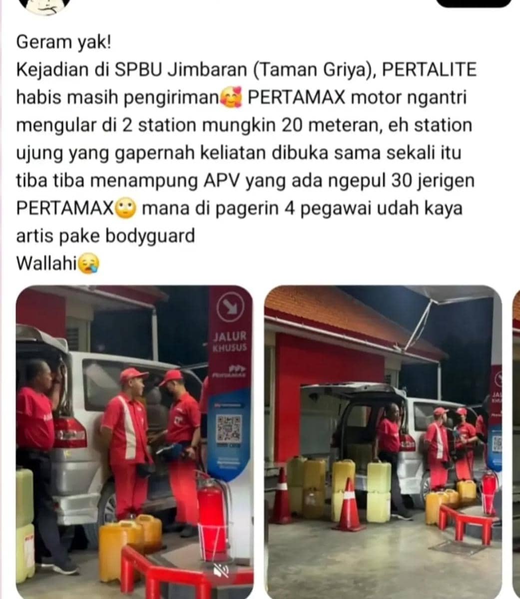 Postingan ini viral, Polresta Denpasar Selidiki Antrean Pertamax di Jimbaran