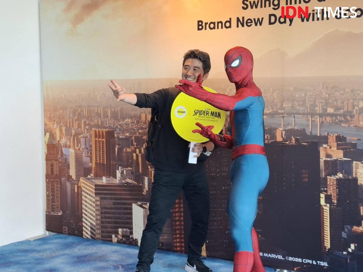 Scoot Hadirkan Penerbangan Spider-Man, Peter Parker Muncul di Changi