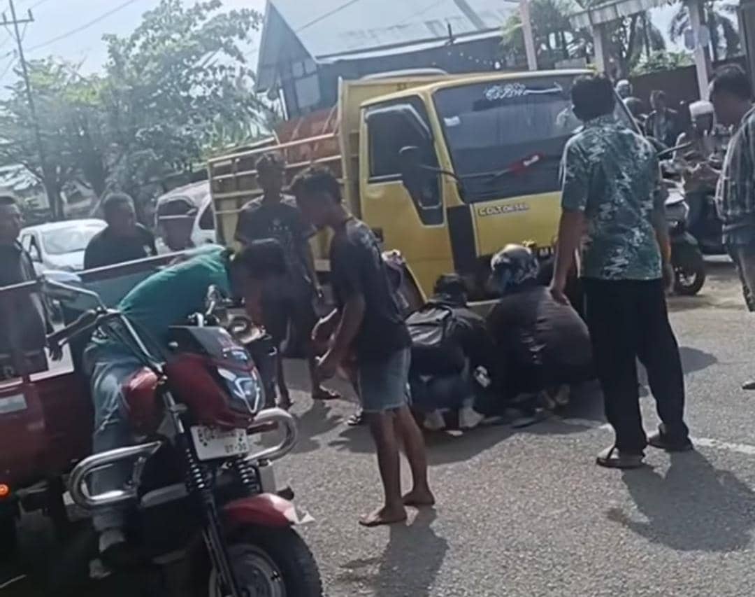 Senggol Keranjang Ikan, Warga Musi Rawas Tewas Terlindas Truk