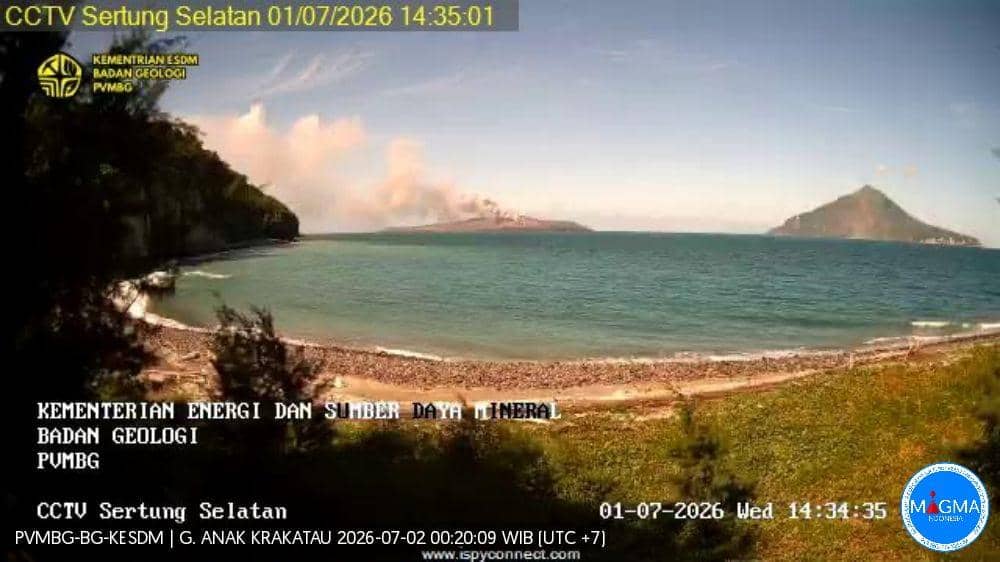 Gunung Anak Krakatau Erupsi Lagi, Status Waspada Level II