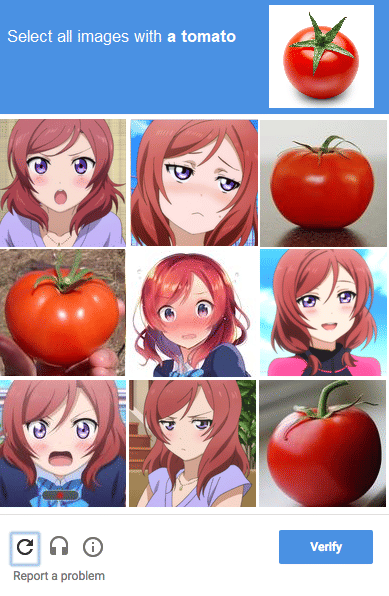 meme anime tentang CAPTCHA