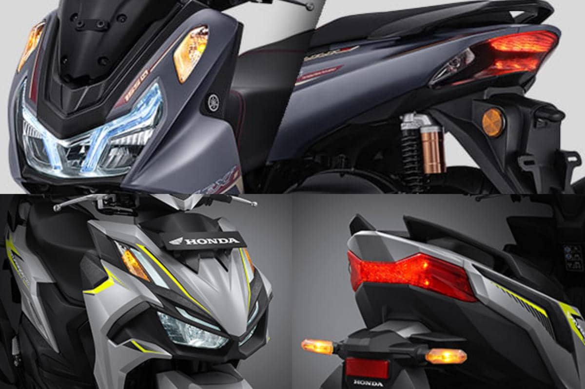 Desain lampu Yamaha LEXi LX 155 dan Honda Vario Evo 160