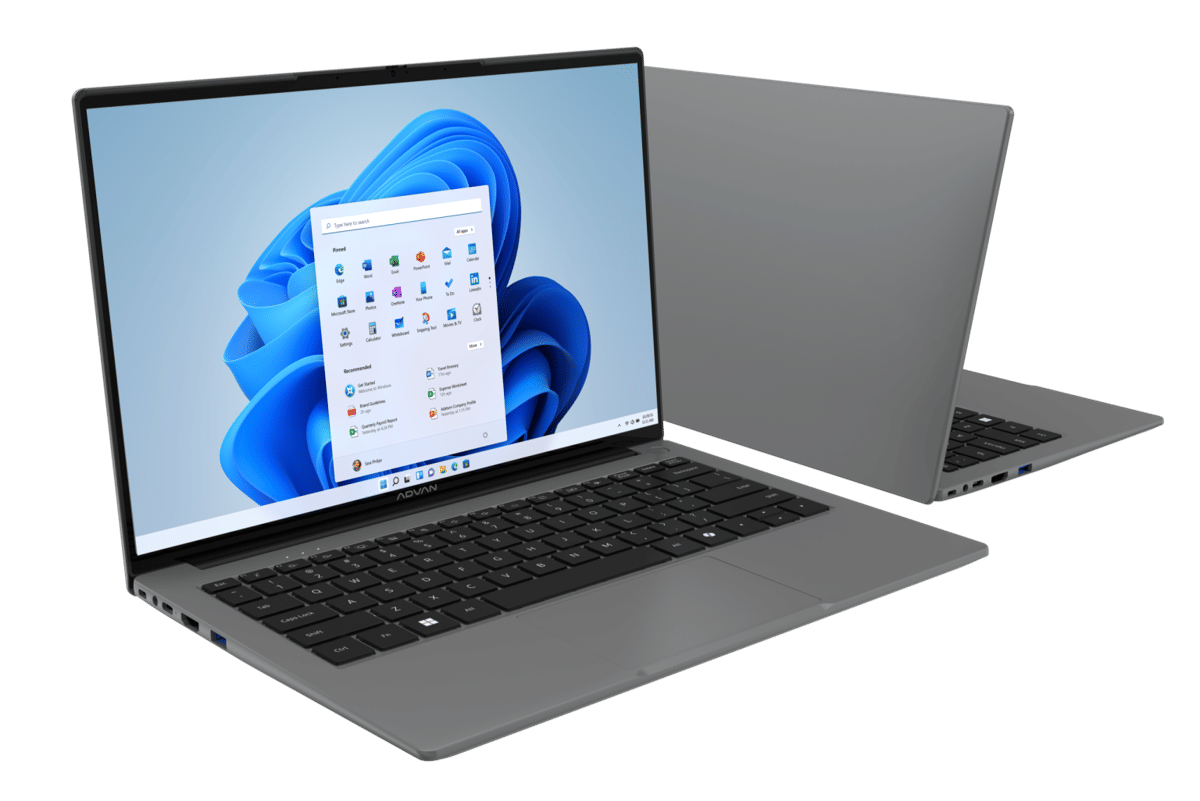 ilustrasi laptop Advan