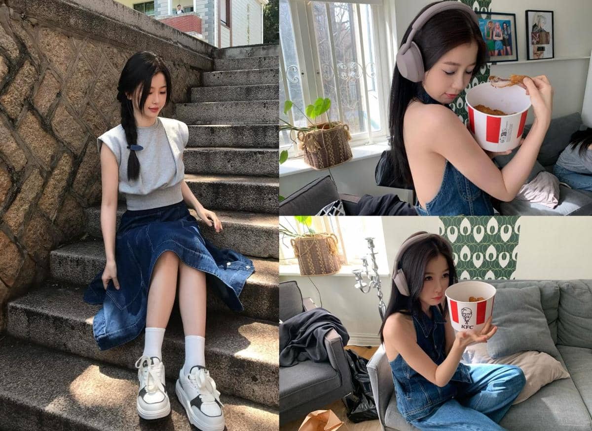 7 Gaya Jeans ala Esther Yu yang Manis, tapi Tetap Nyentrik