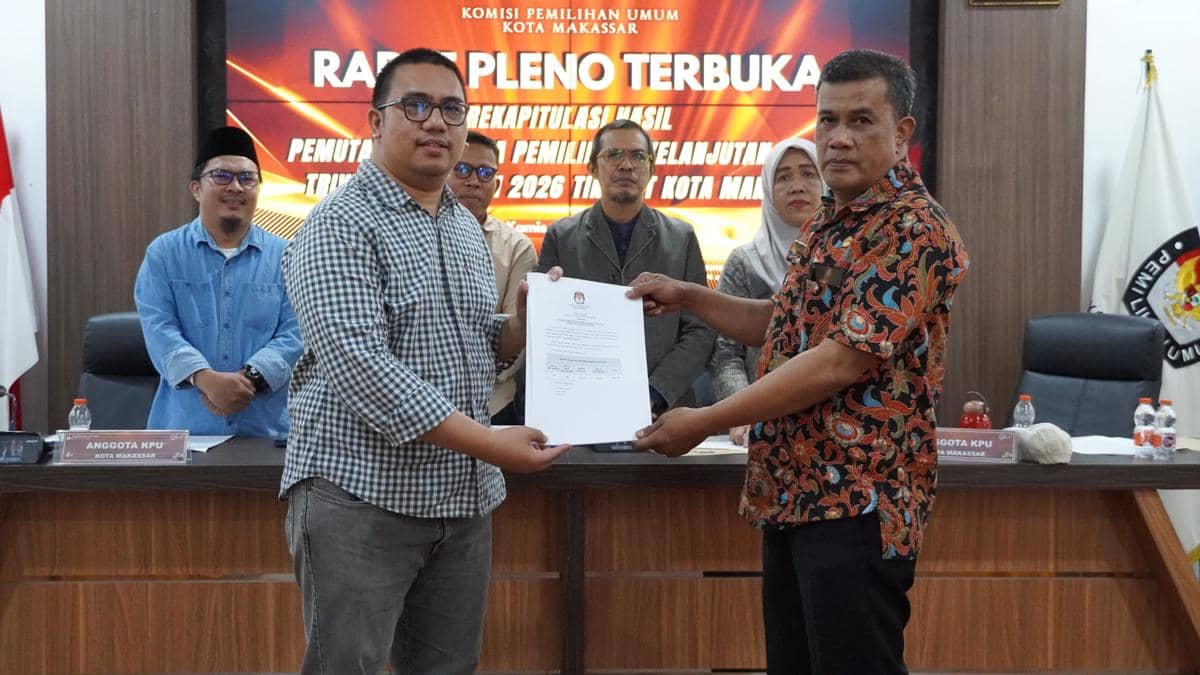 KPU Makassar Tetapkan 1.083.713 Pemilih pada Triwulan II 2026