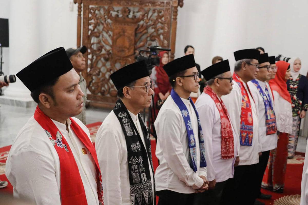 Pengukuhan Dewan Transportasi Kota Jakarta (DTKJ) Periode 2026–2029 di Balairung Balai Kota Jakarta, Jumat (3/7).