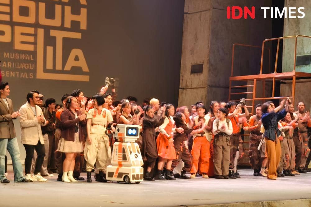 Potret suasana teater Senja Teduh Pelita usai pertunjukan di Jakarta, Jumat (3/7/2026) (IDN Times/Juan Dwi)