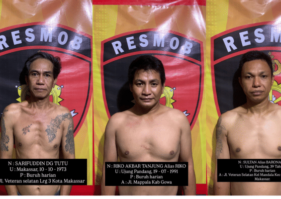 Sakit Hati Dilarang Parkir Liar, 3 Pria di Makassar Curi Pipa Toko