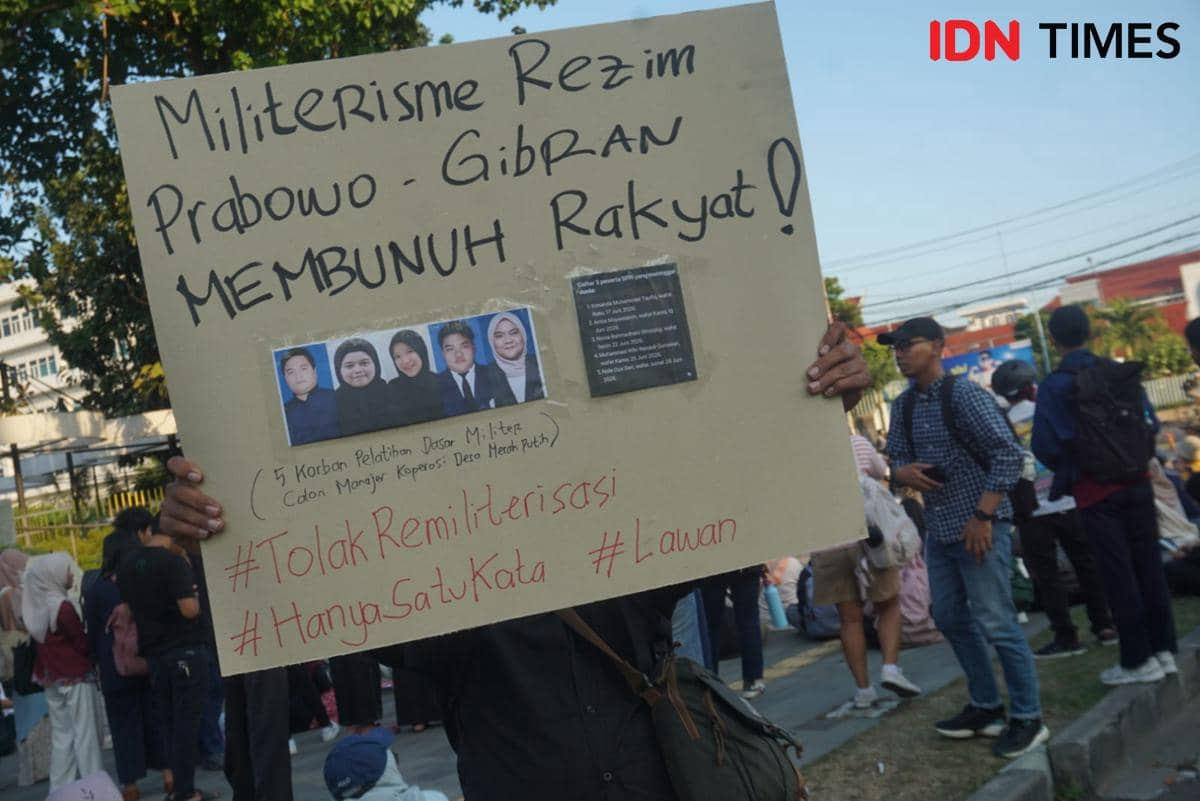 Emak-emak Jogja Tuntut Negara soal Wafatnya 5 Peserta Latsarmil SPPI
