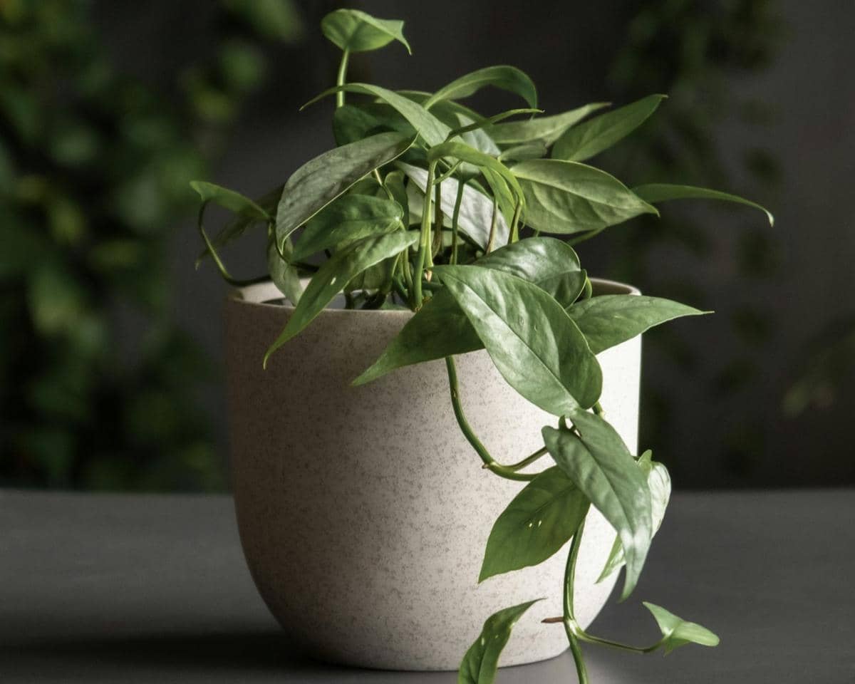 ilustrasi cebu blue pothos