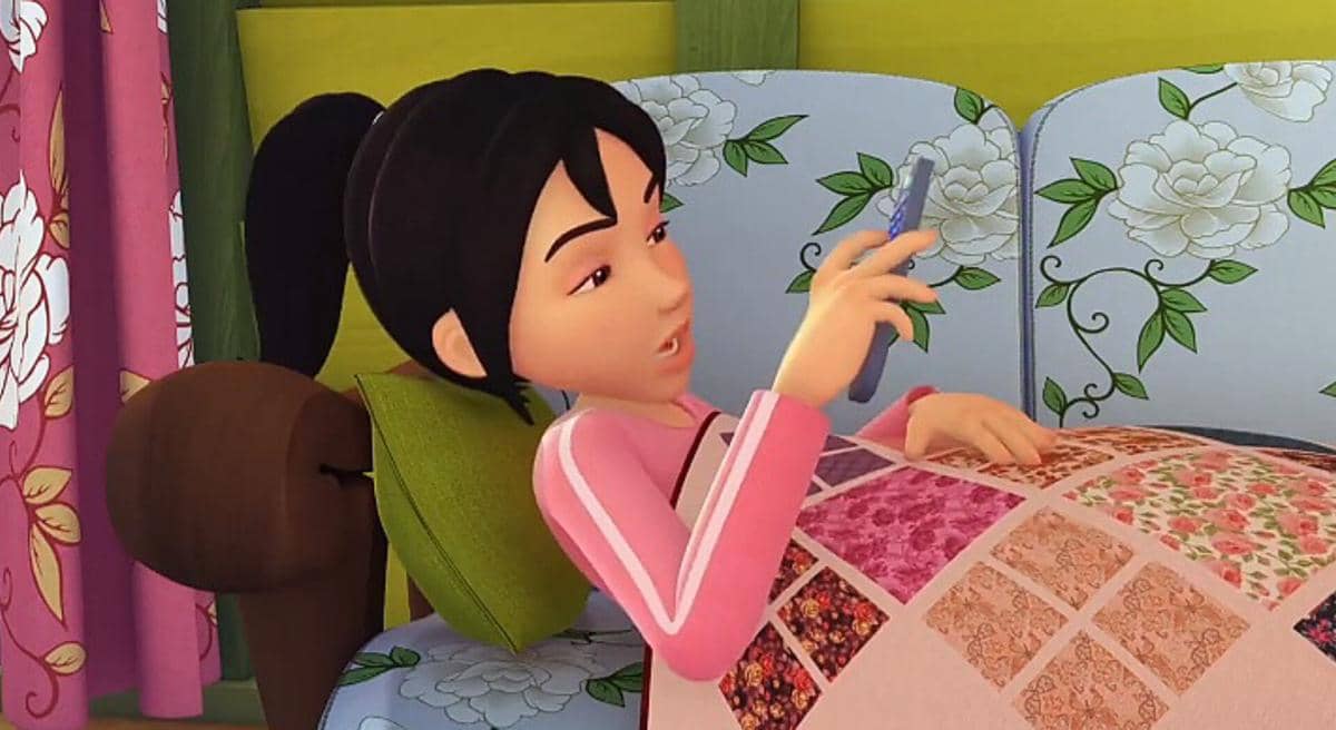 selimut berbahan kain perca buatan Kak Ros