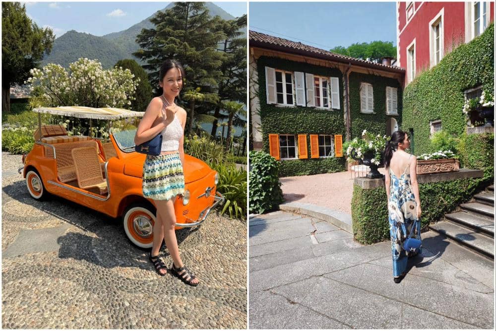 7 Potret Laura Basuki Menginap di Hotel Mewah Tepi Danau Como