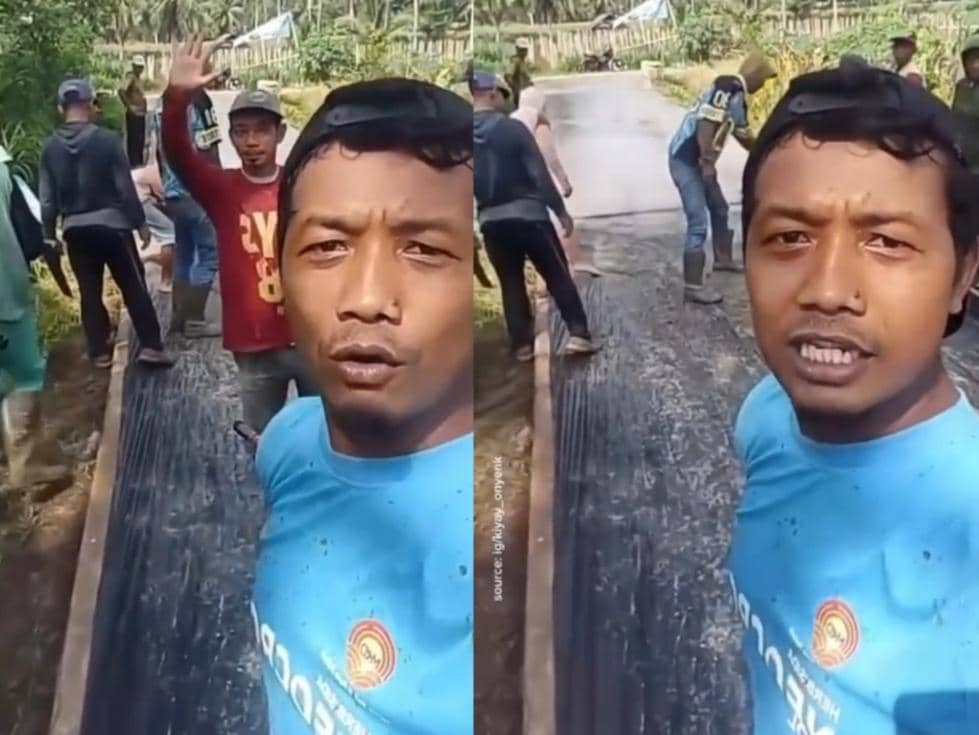 Viral! Warga Lamtim Ogah Bayar Pajak, Pilih Swadaya Bangun Jalan Rusak