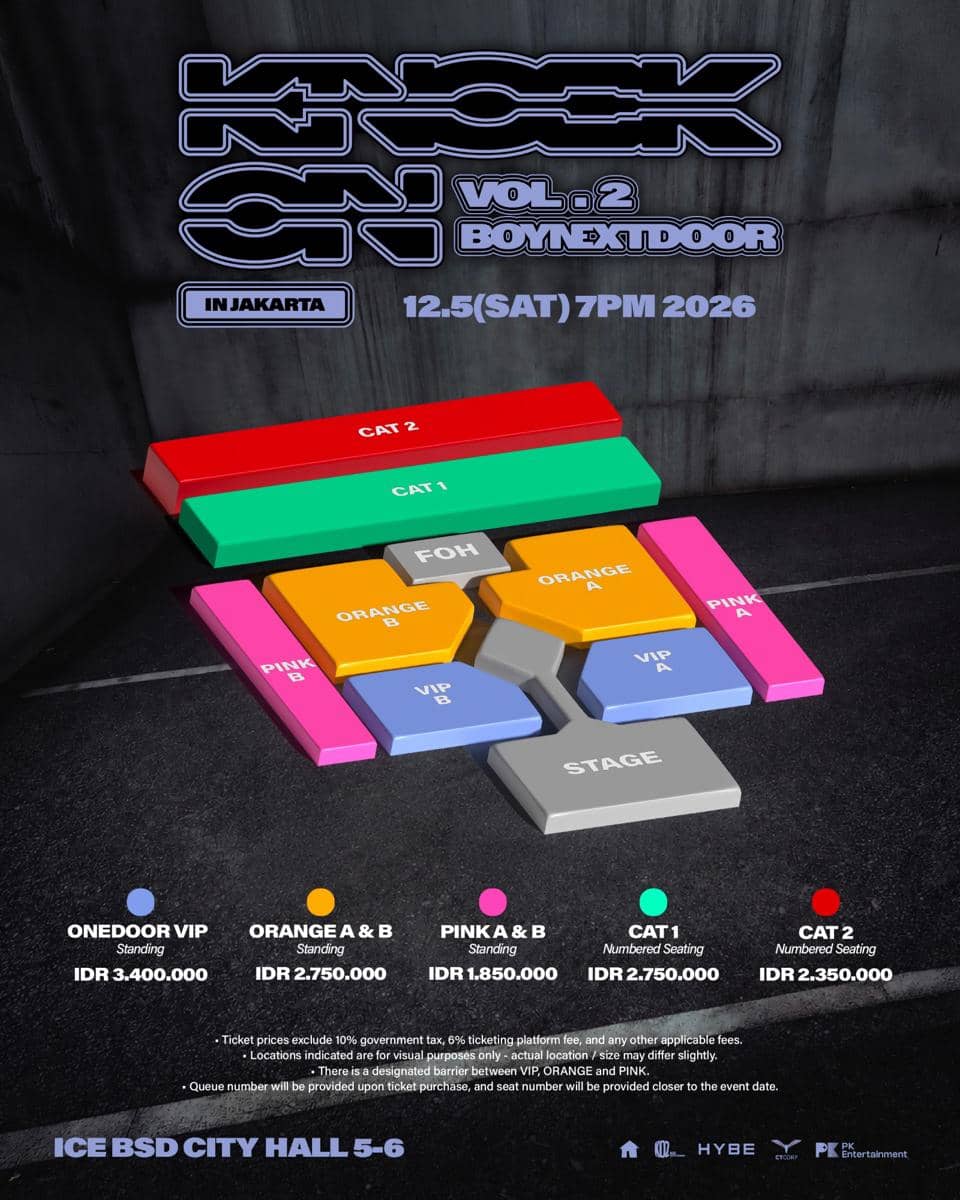 poster konser BOYNEXTDOOR (x.com/PKEnt_ID)