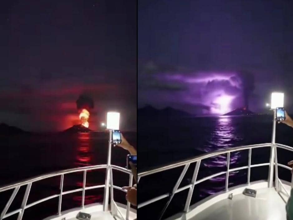 Viral Video Letusan Besar Gunung Anak Krakatau, Petugas Pastikan Hoaks