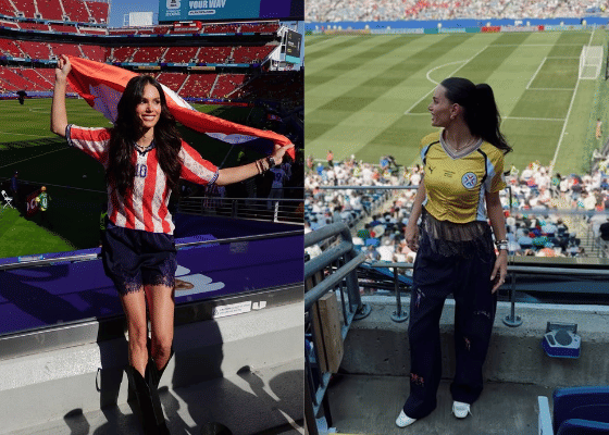 7 Potret Miss Supranational 2015 Nonton Timnas Paraguay di Piala Dunia