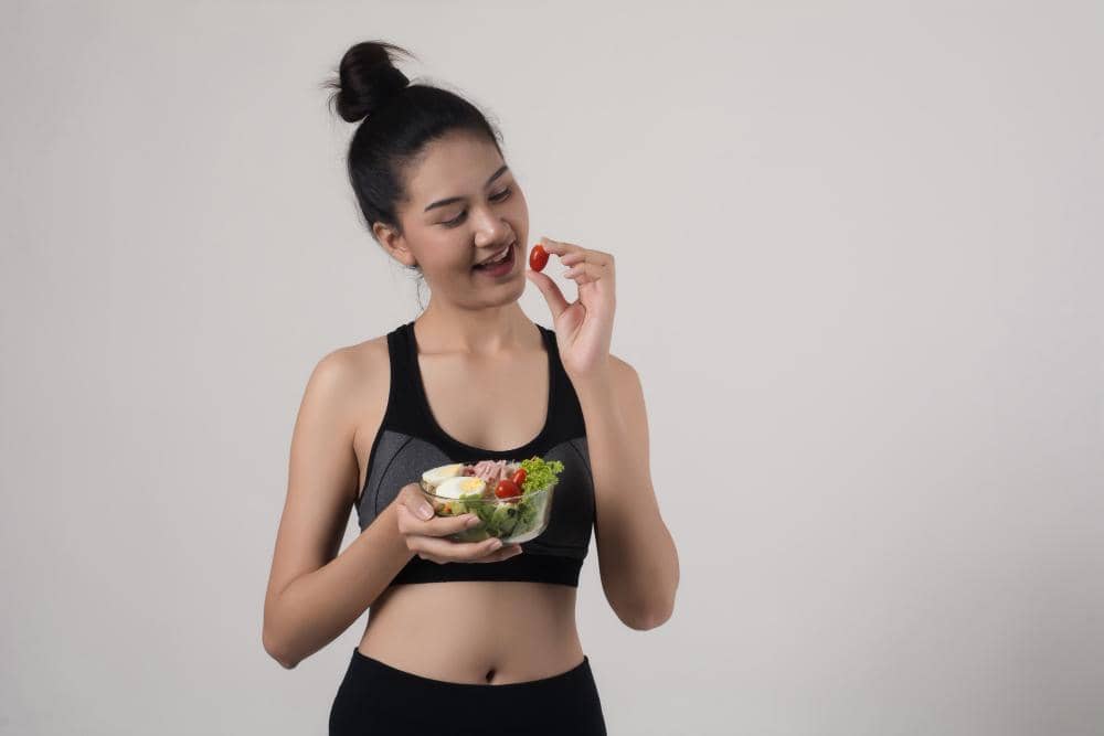 ilustrasi makanan sehat 
