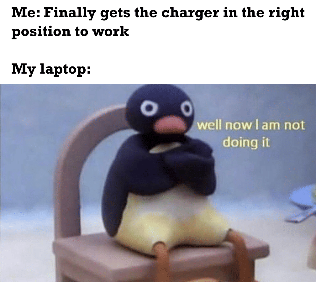 meme kartun tentang laptop