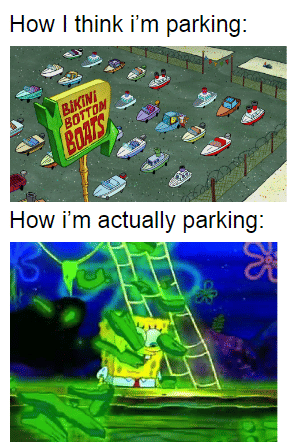 meme SpongeBob tentang sopir