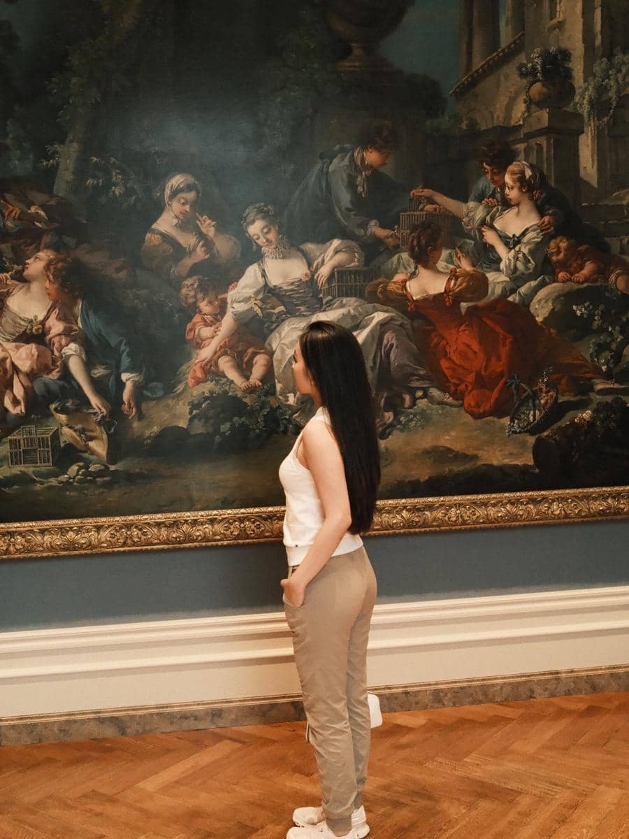Natasha Wilona ke Museum The Getty Center di Los Angeles