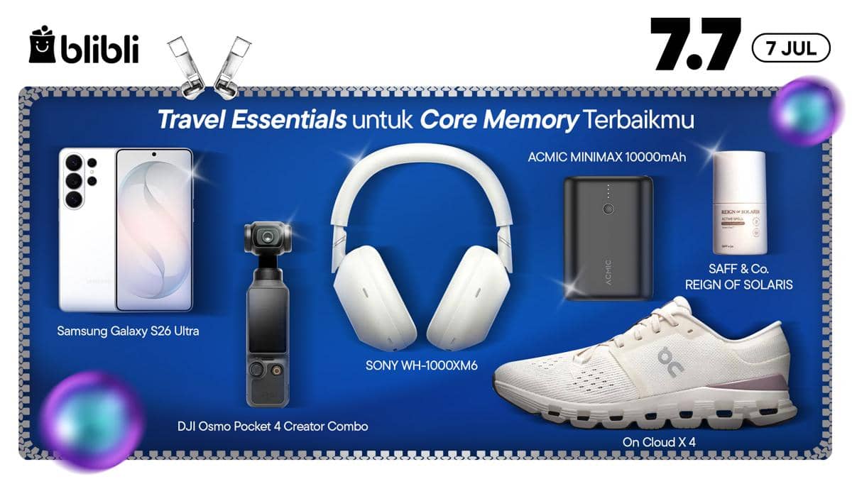 Travel essentials yang lagi promo (Dok. Blibli)